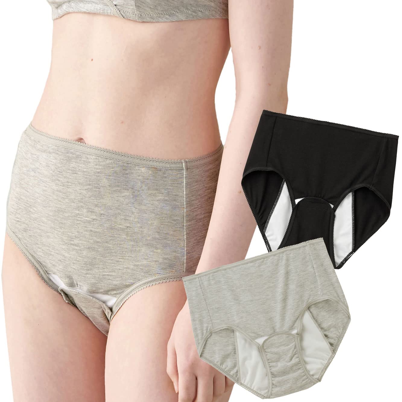 Комплект для госпитализации родов и родов, серый 24730103 [ANGELIEBE] Нижнее белье, Подготовка, Подготовка, 2, Шорты,